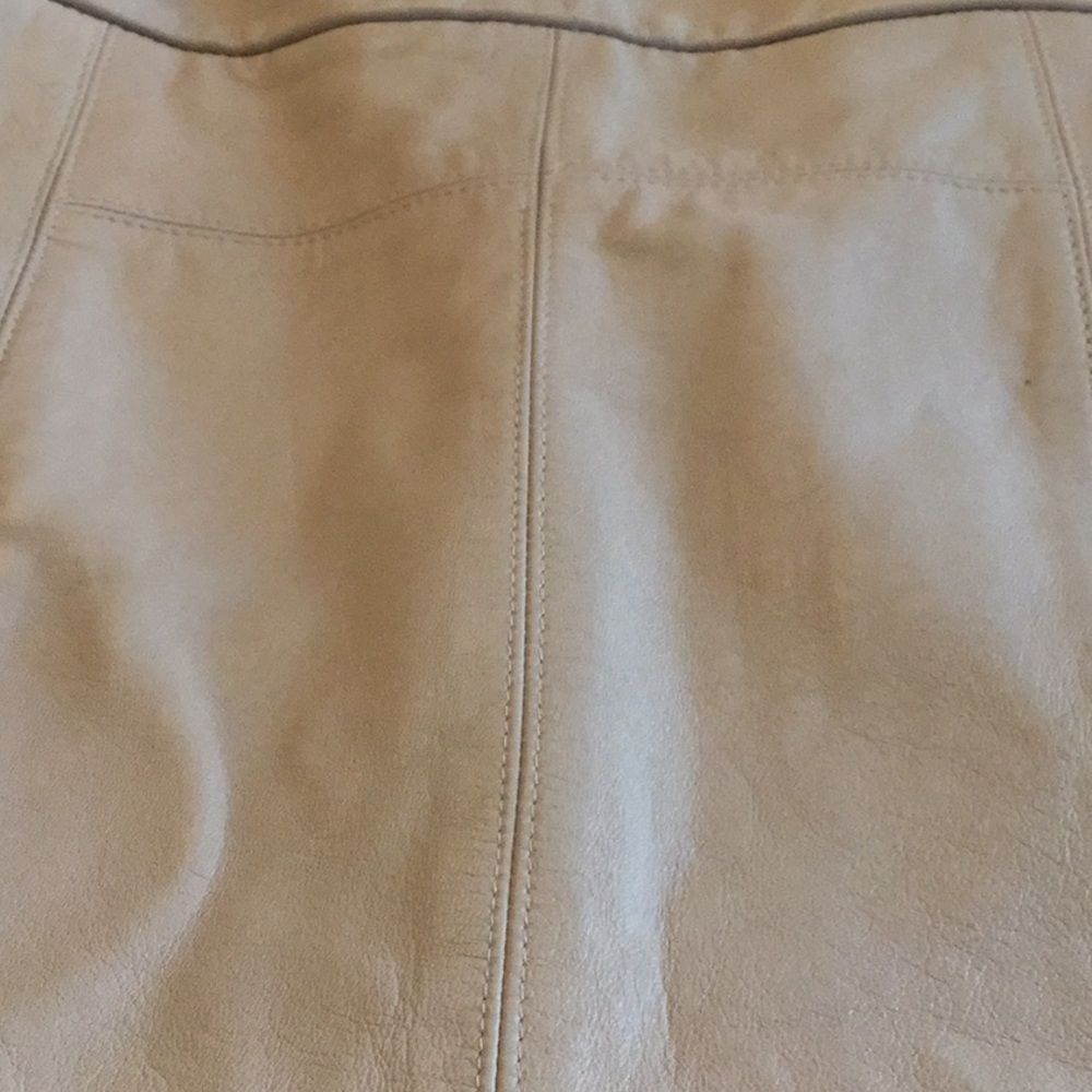Halston Heritage Leather Straight Skirt - Picture 8 of 8